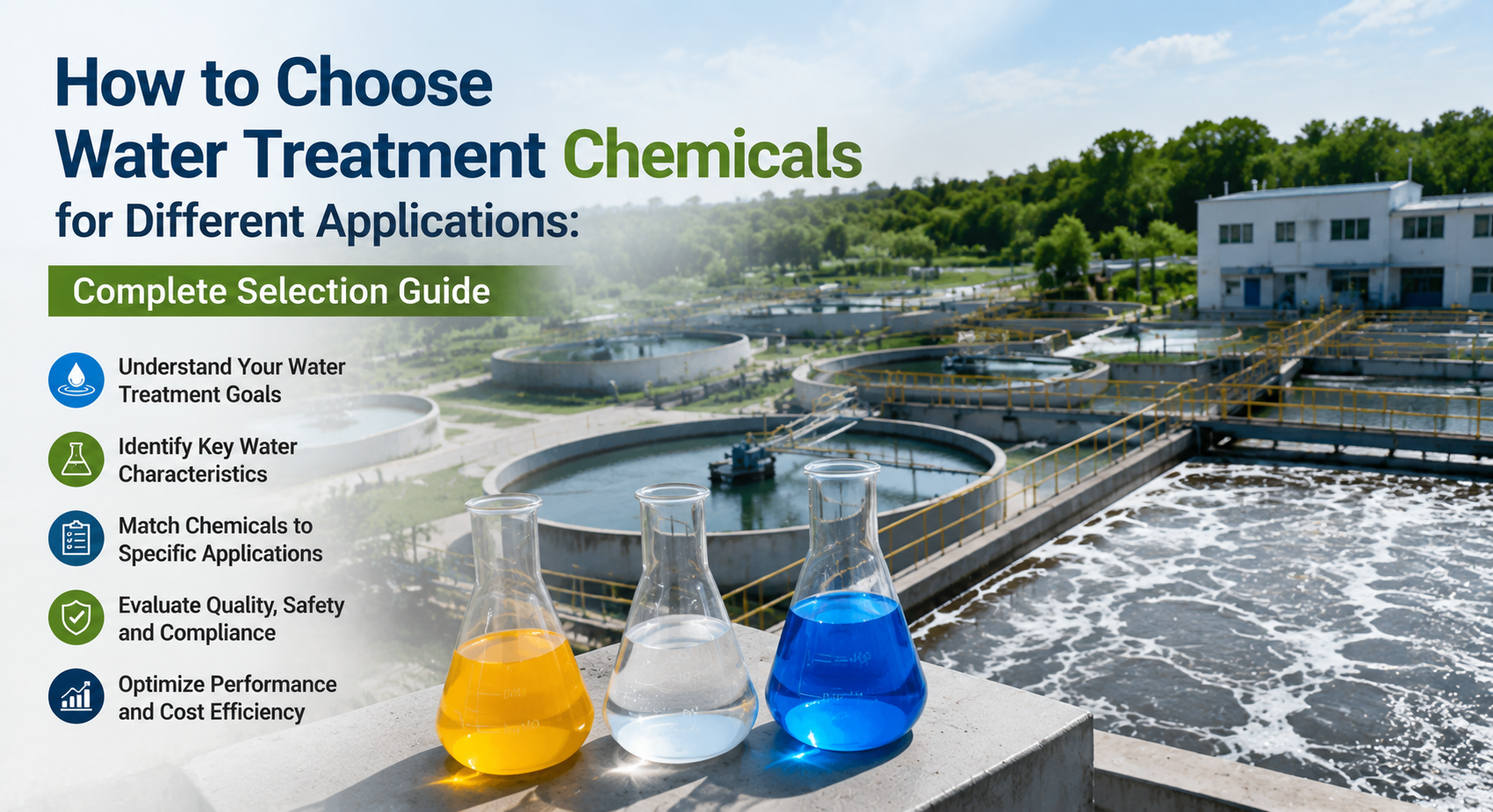 How to Choose Water Treatment Chemicals for Different Applications: Complete Selection Guide